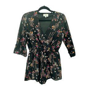 Everly Top Blouse Shirt‎ Womens Size Small Floral Fairy Grunge Whimsigoth